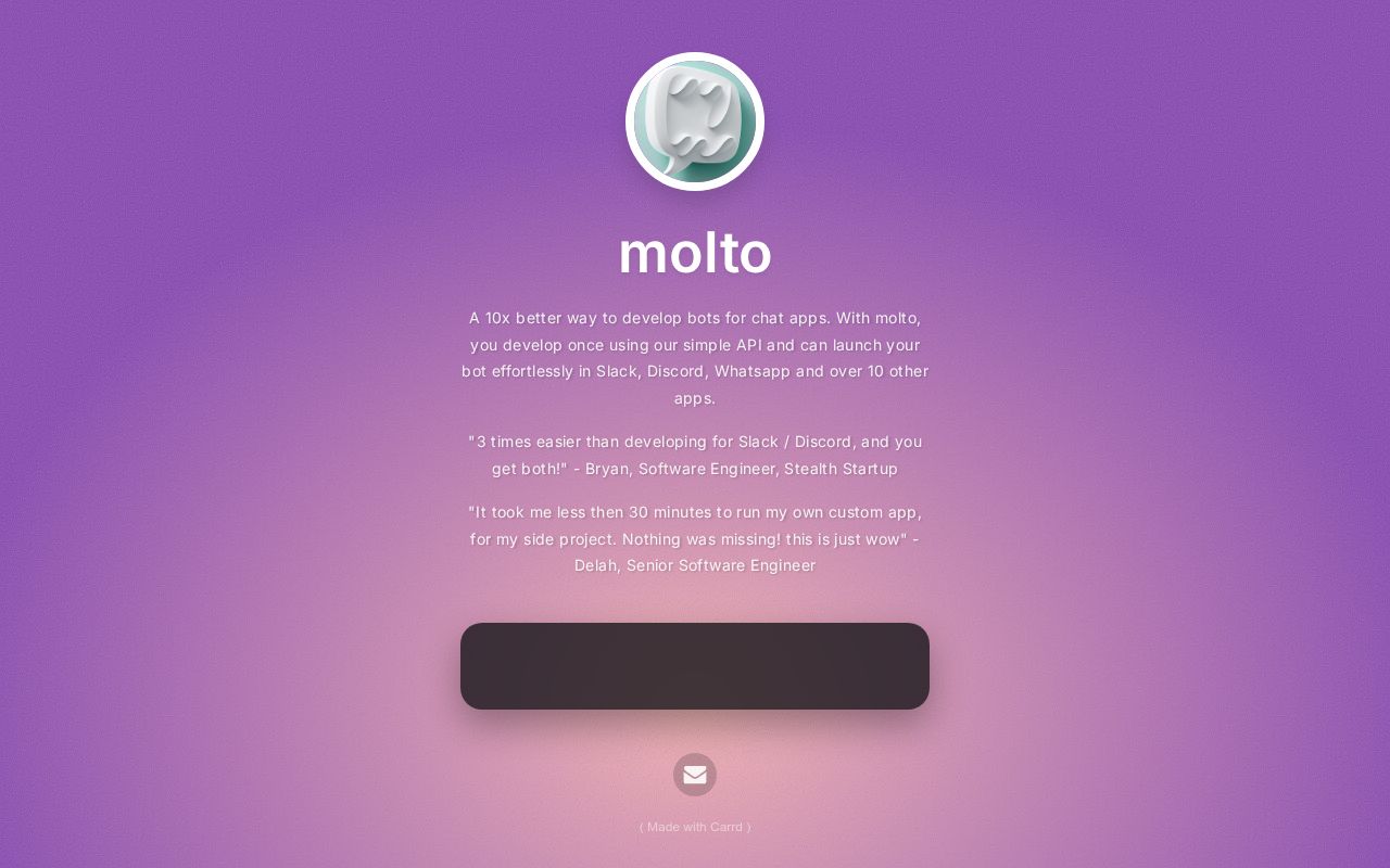 Carrd profile picture for @molto
